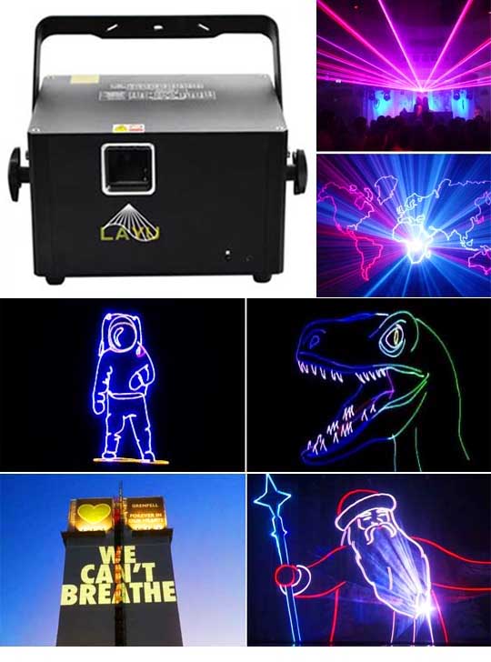 Оборудование для лазерной анимации Promolaser WORLD CLASS 3B RGB 1W для 500 метров