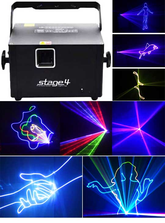 Оборудование для лазерной анимации Promolaser STAGE4 GRAPH SD 3DA 500RGB для 500 метров